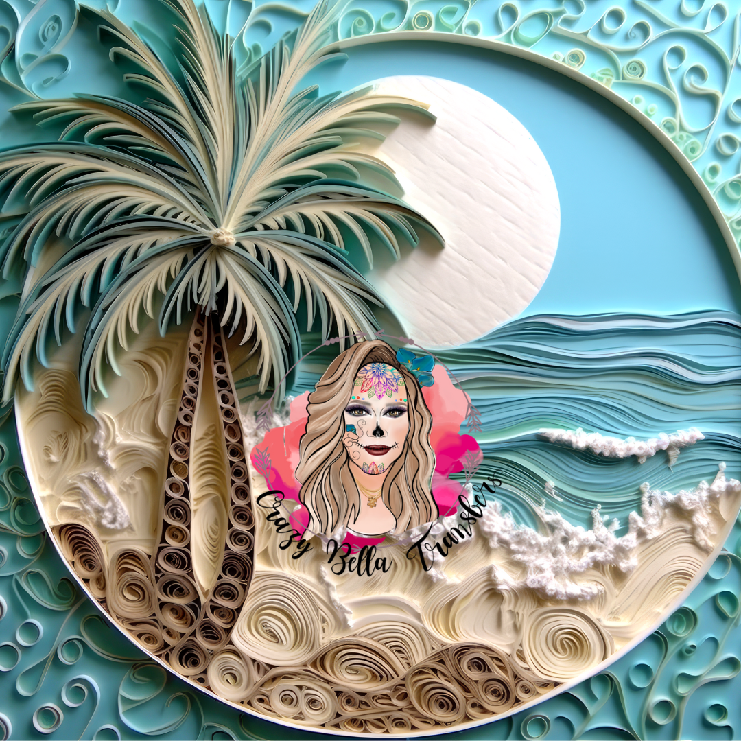 At the beach Tumbler Wrap