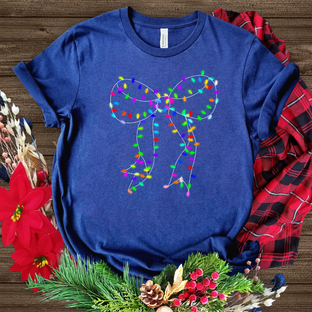 Christmas light bow