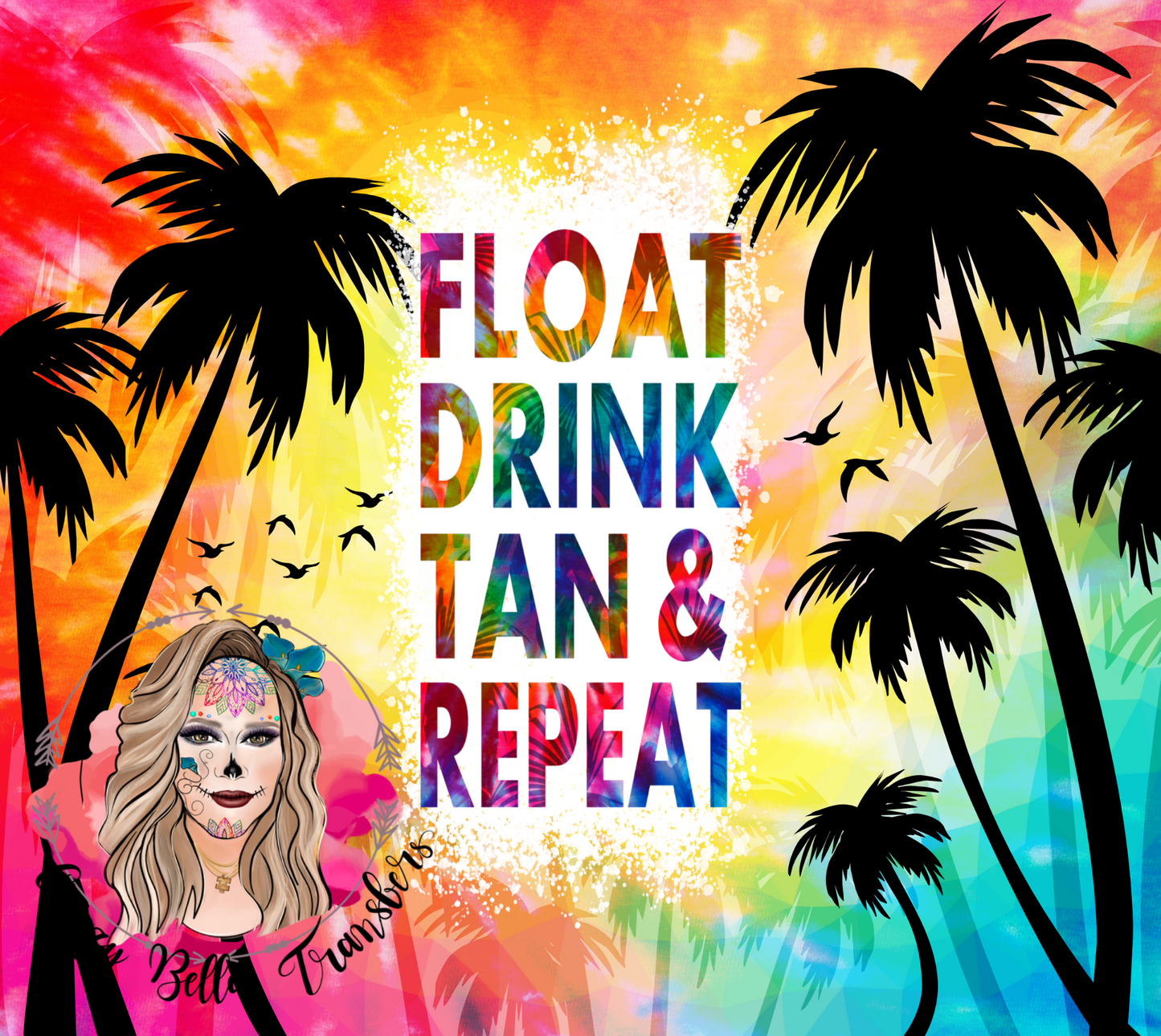 Float Drink Tan Tumbler Wrap