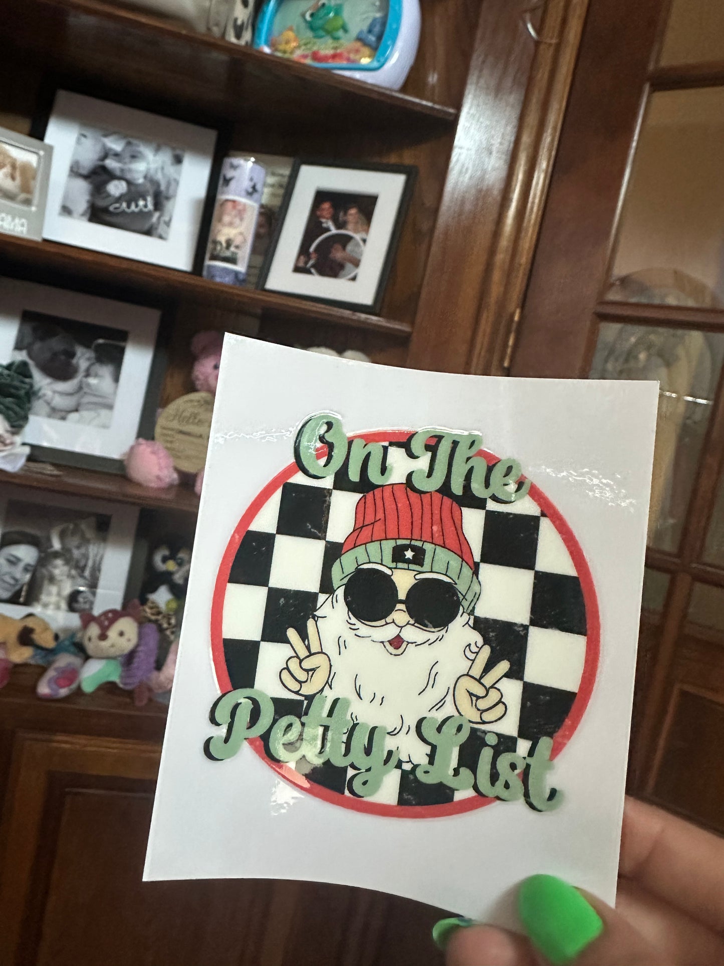 On the petty list - decal