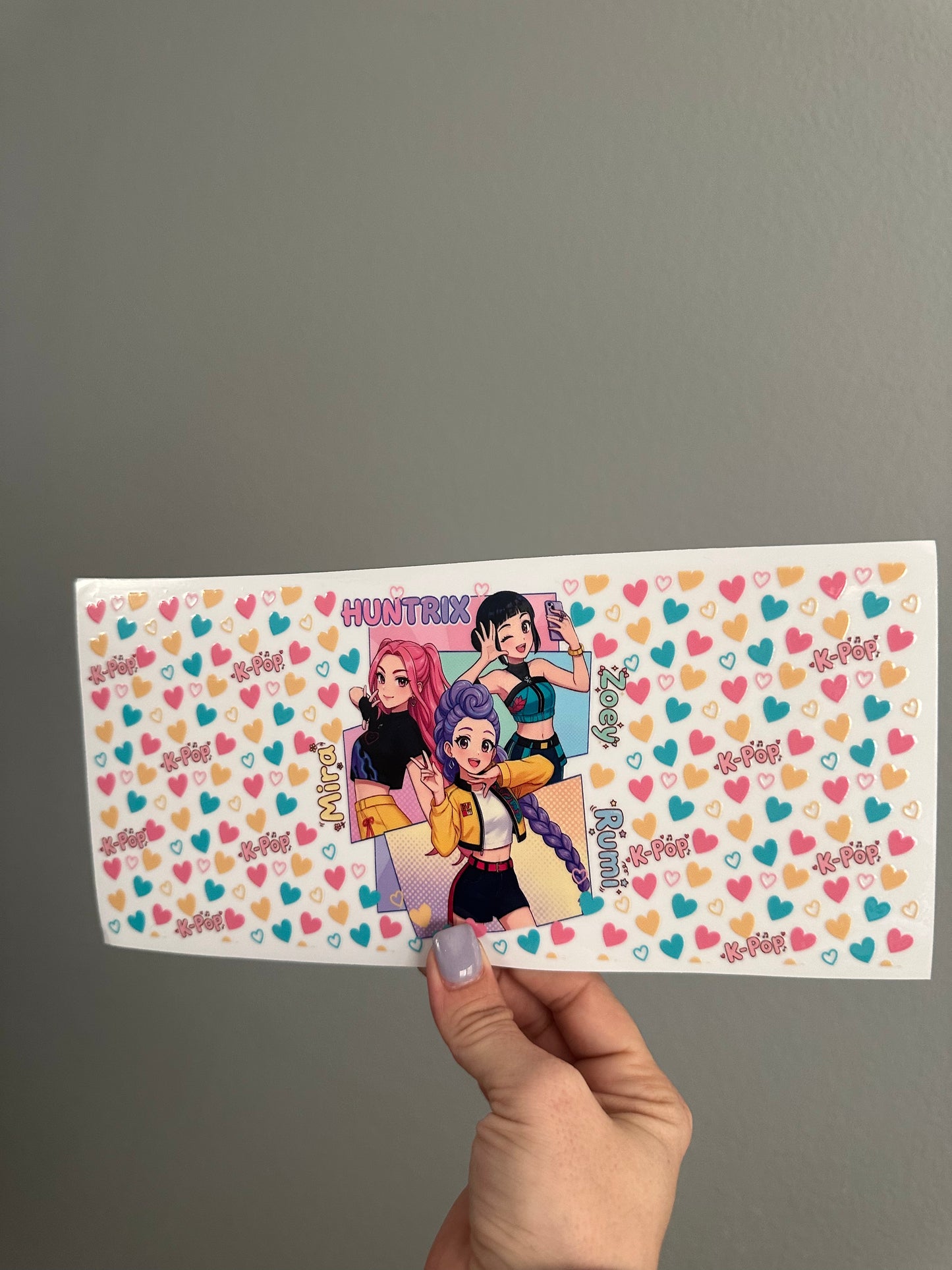 K-POP-16oz glass can wrap