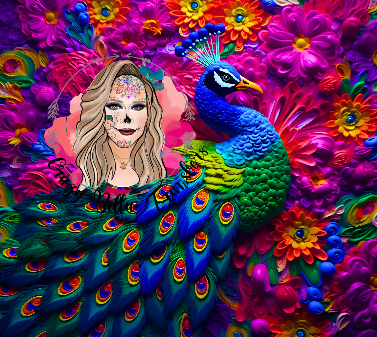 Peacock Tumbler Wrap