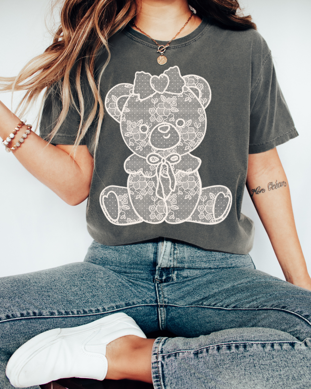 Tan lace bear