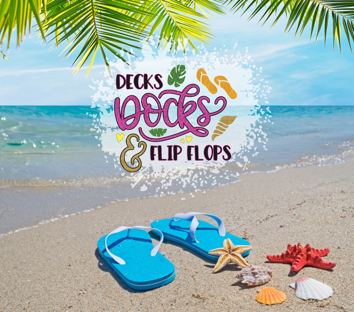 Docks and flip flops Tumbler Wrap