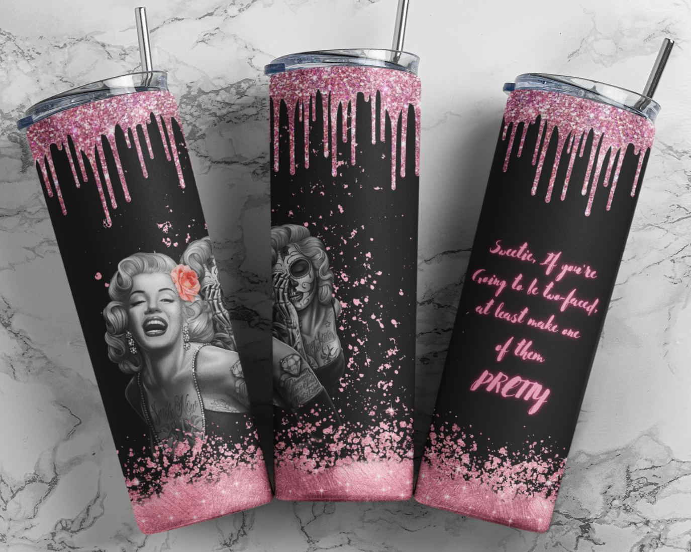 Two faced Tumbler Wrap