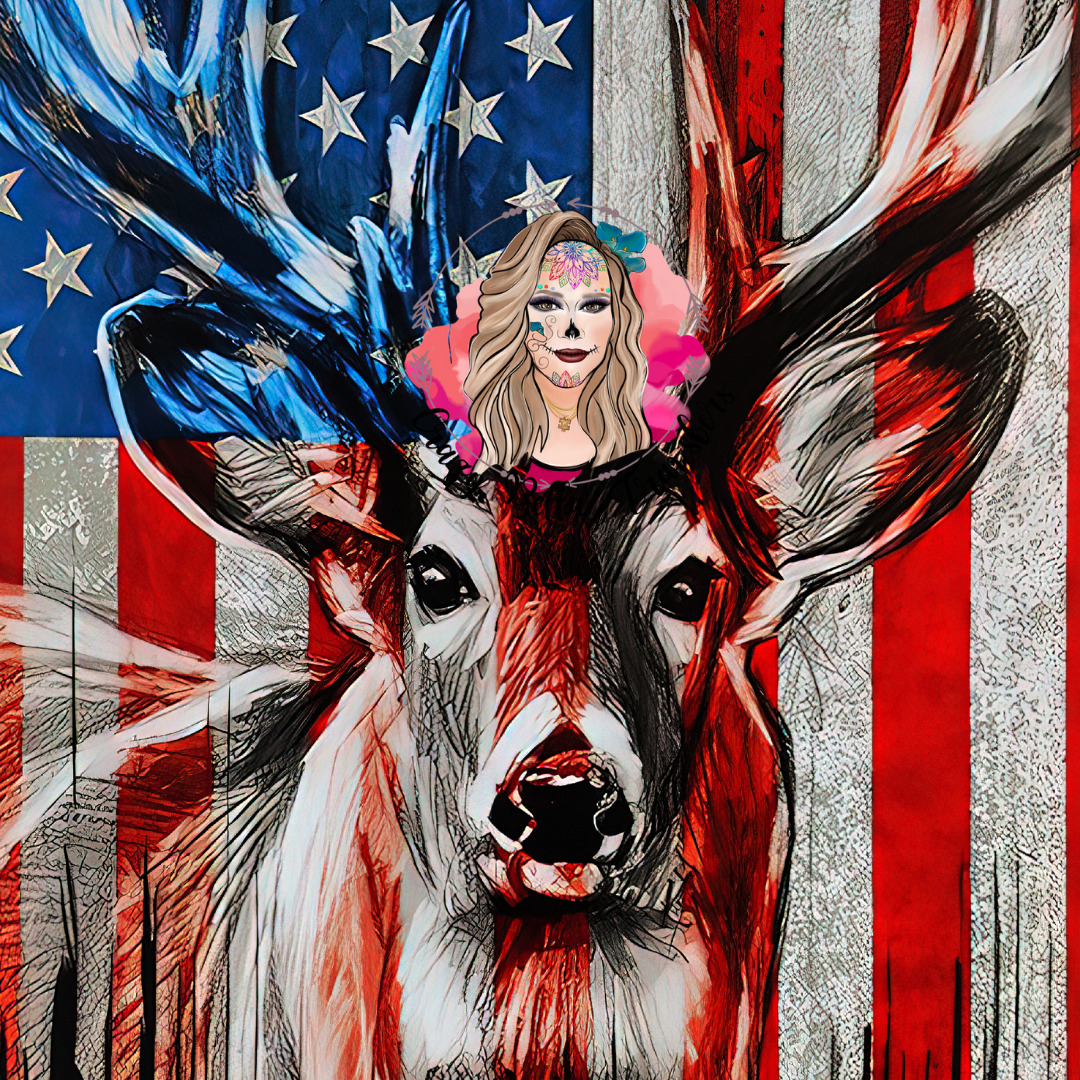 American Deer Tumbler Wrap