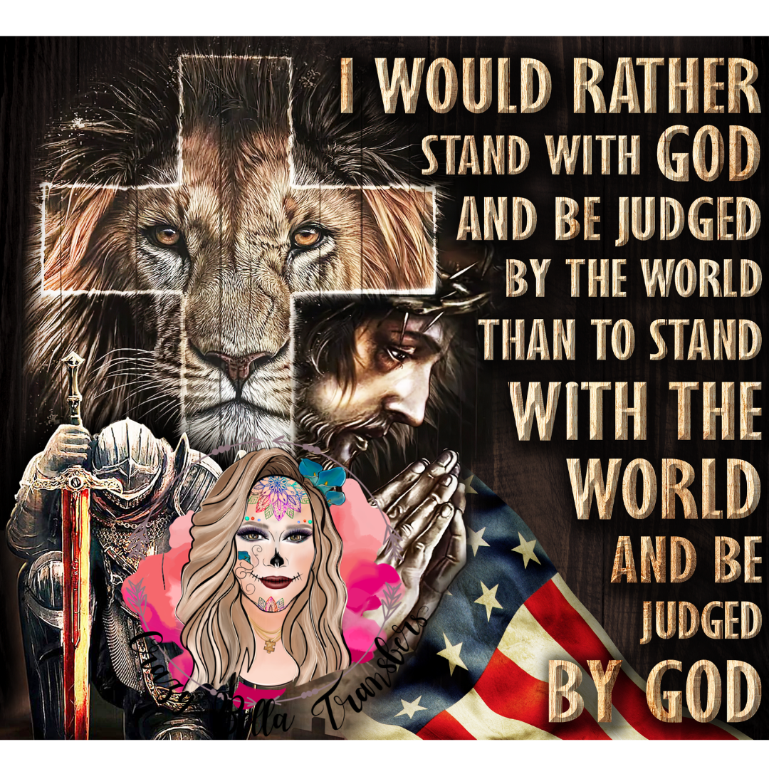 Judge by God Tumbler Wrap