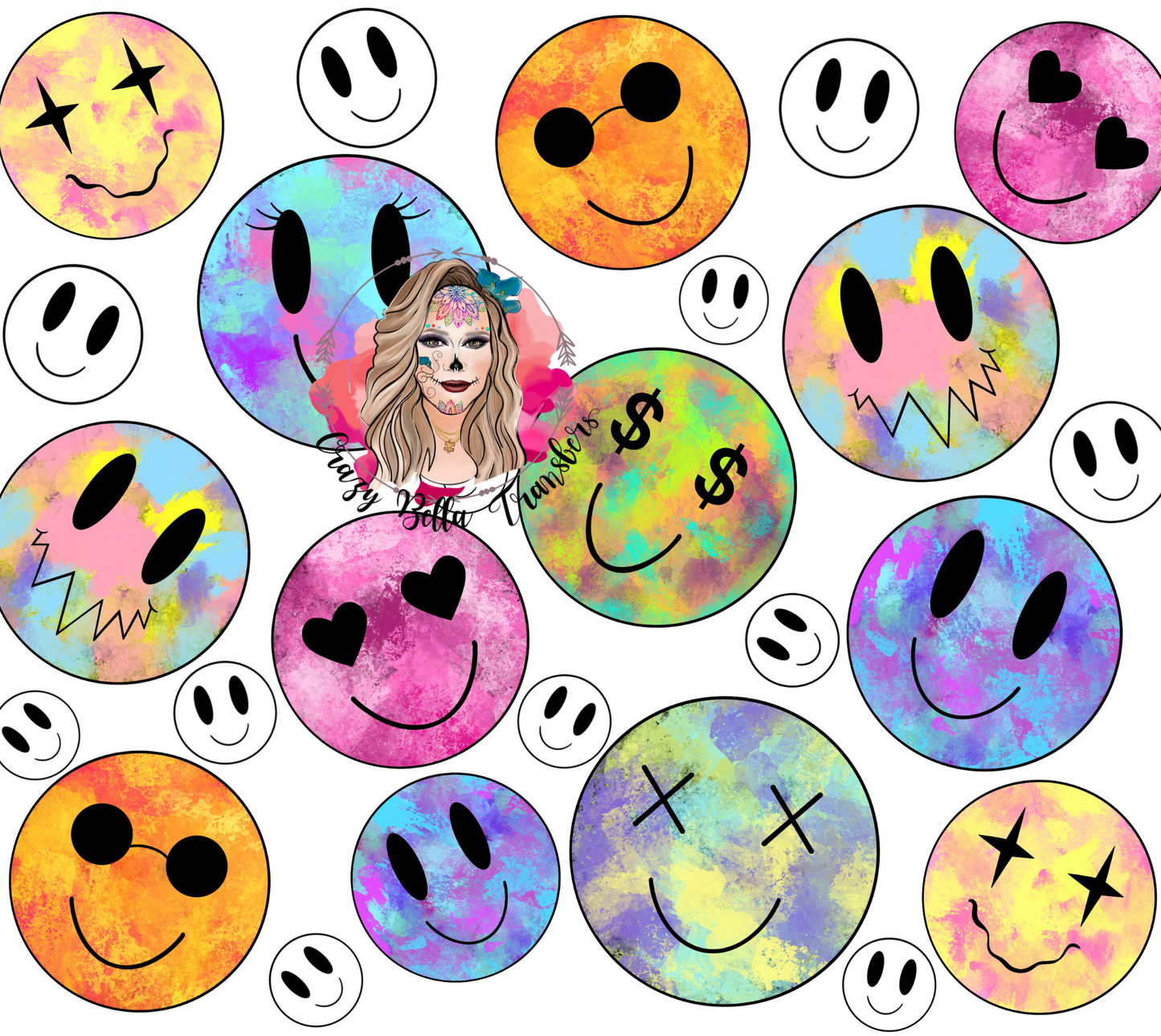 Smiley Face Tumbler Wrap