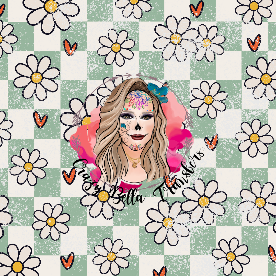 Retro Flowers Tumbler Wrap
