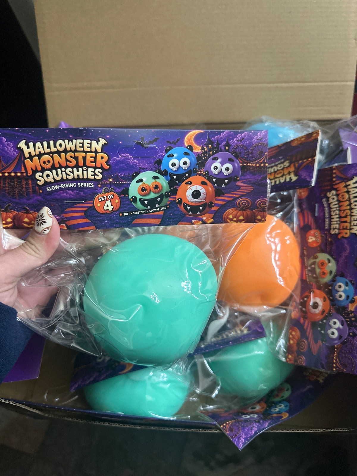 Halloween monster squishies low rising series
