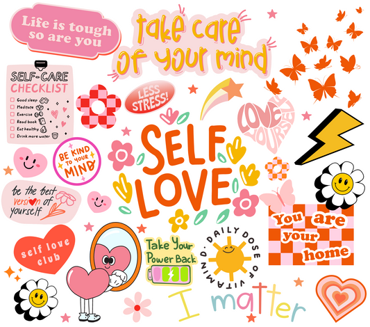 Take care of your mind Tumbler Wrap