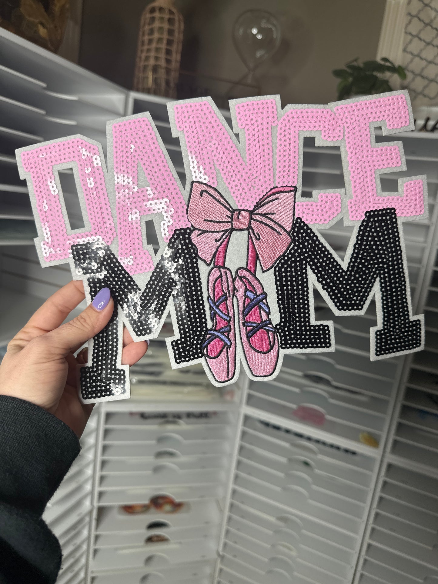 Dance mom sequins patch