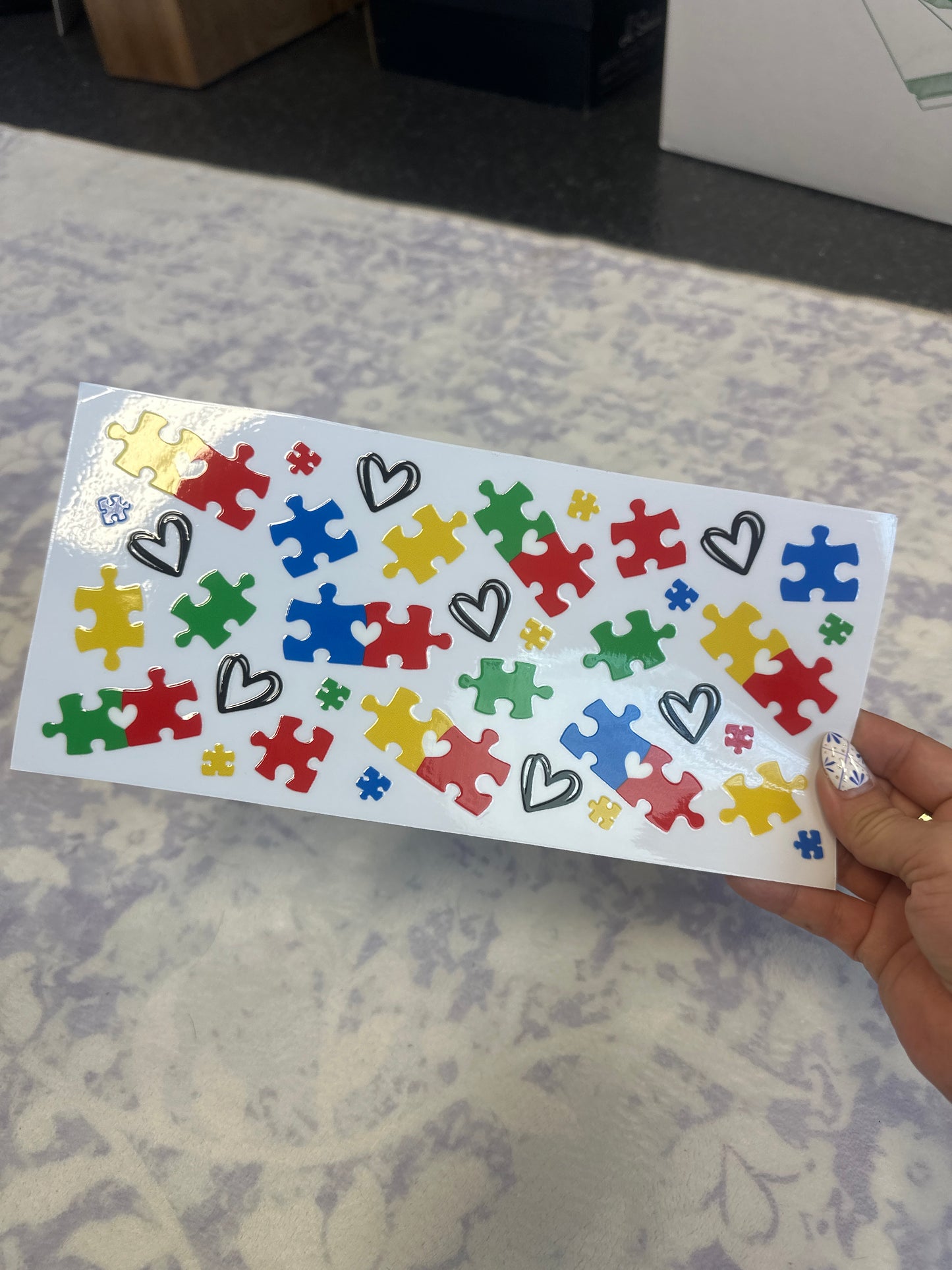 Autism awareness wrap