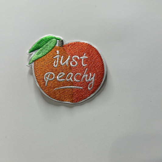 Just peachy - hat patch
