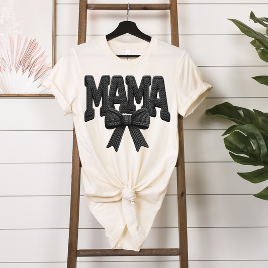 Black stitched mama
