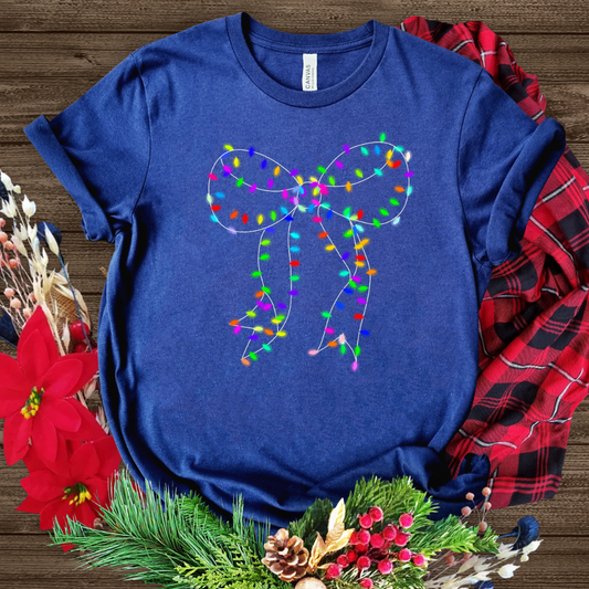 Christmas light bow