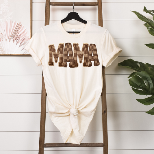 Brown checkered mama