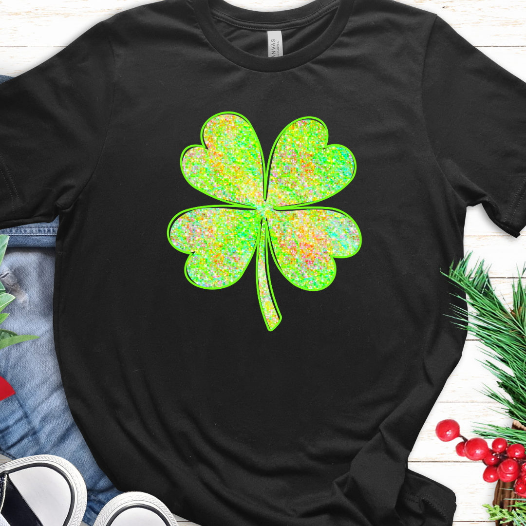 Glitter shamrock