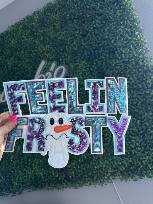 Feeling frosty- sequin patch