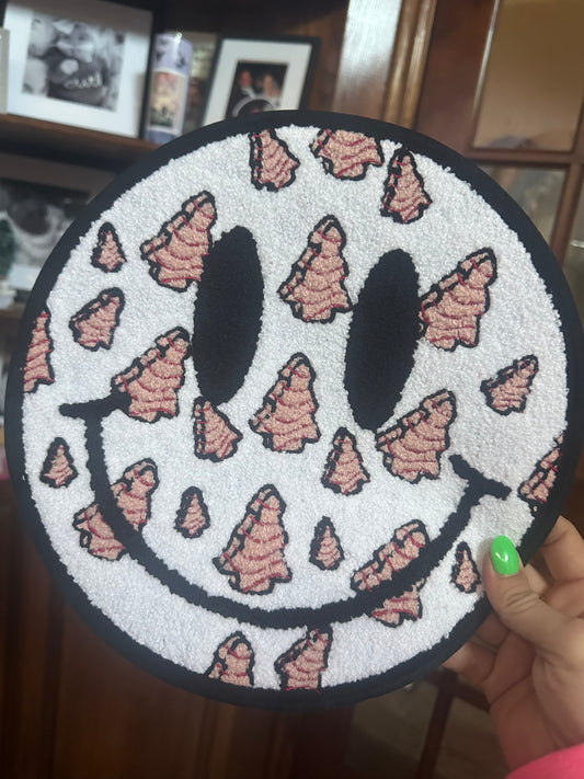 Tree cake smiley- patch