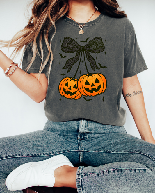 Lace bow pumpkin